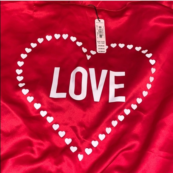 Victoria's Secret Other - Victoria Secret red satin kimono robe—NWT